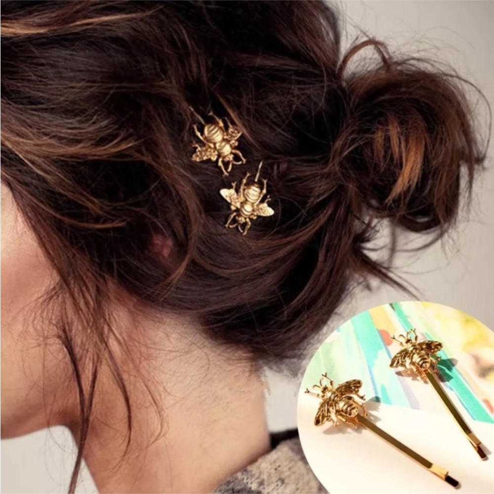 New set of two Bee Hair pins